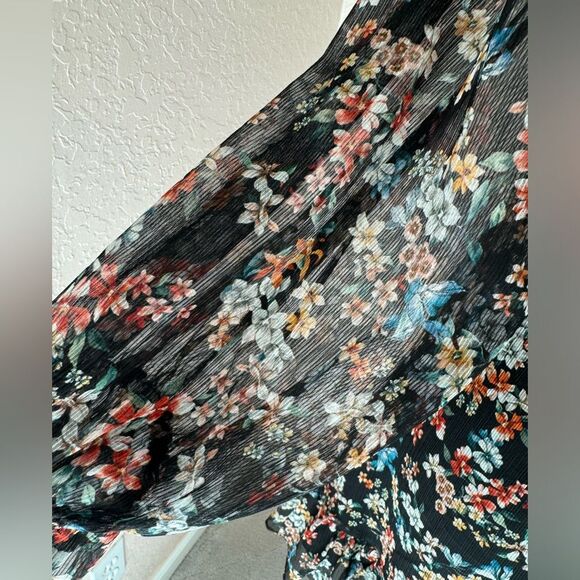 NWT Anthropologie Saison de la fleur  floral dress with lace insert. 90s y2k S-M - Picture 9 of 16